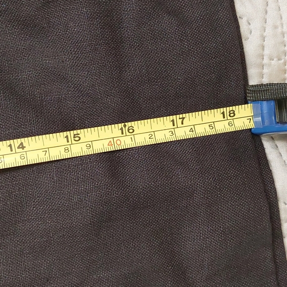 Expressions New York Black Linen Skirt Sz 10 - Picture 11 of 12
